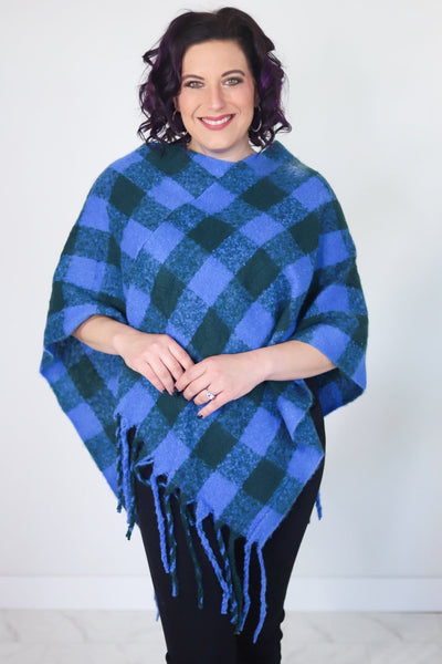 Buffalo Plaid Poncho