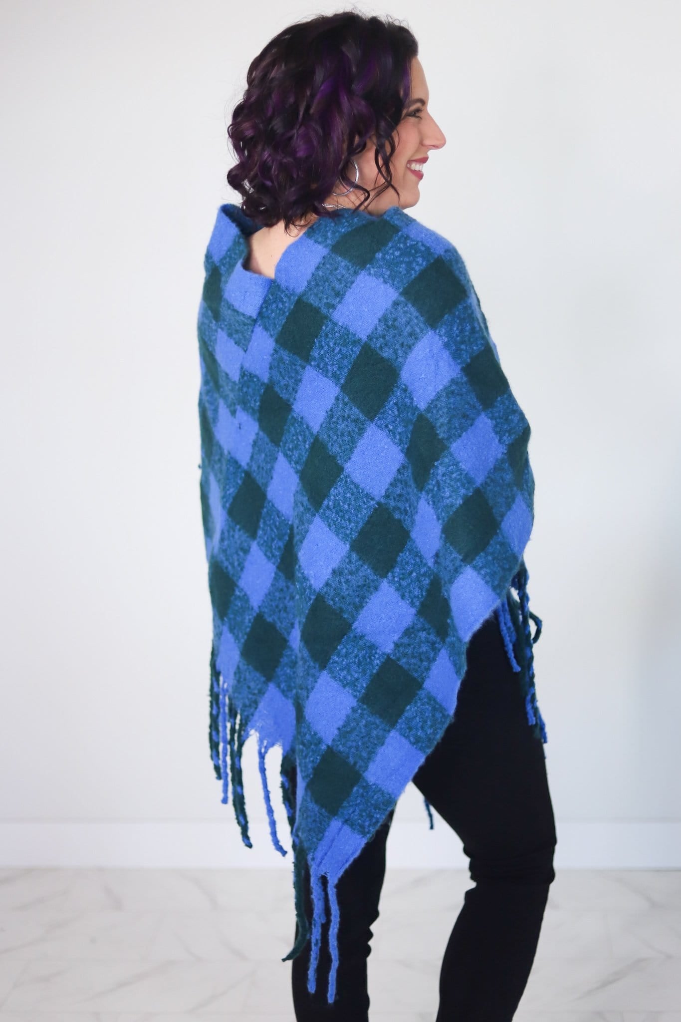 Buffalo Plaid Poncho