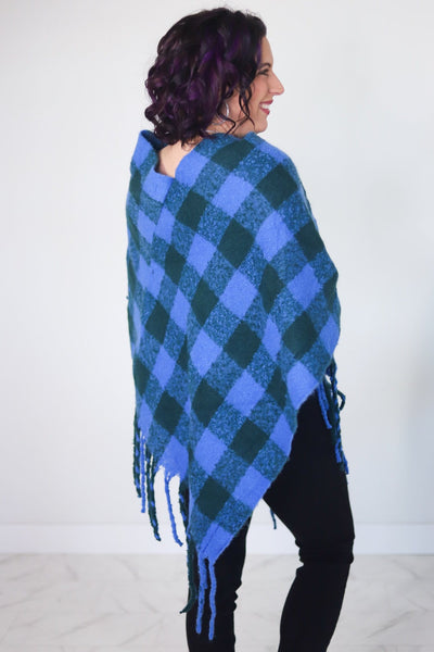 Buffalo Plaid Poncho
