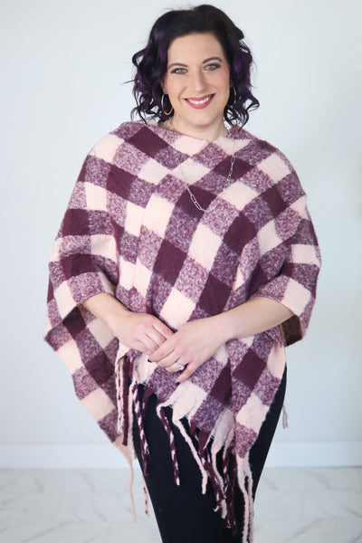 Buffalo Plaid Poncho
