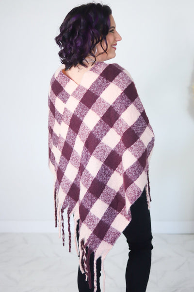 Buffalo Plaid Poncho