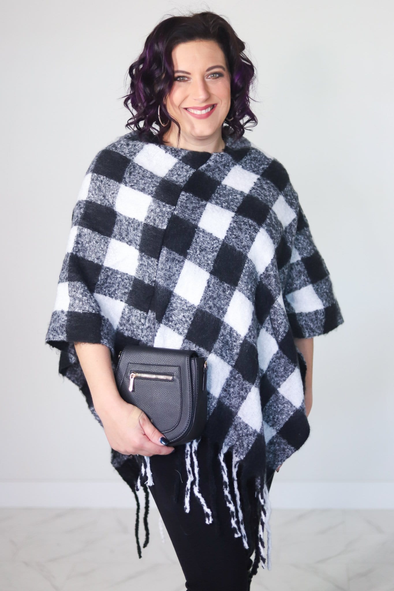 Buffalo Plaid Poncho