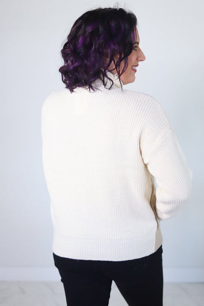 Mocha Multi Colorblock Sweater