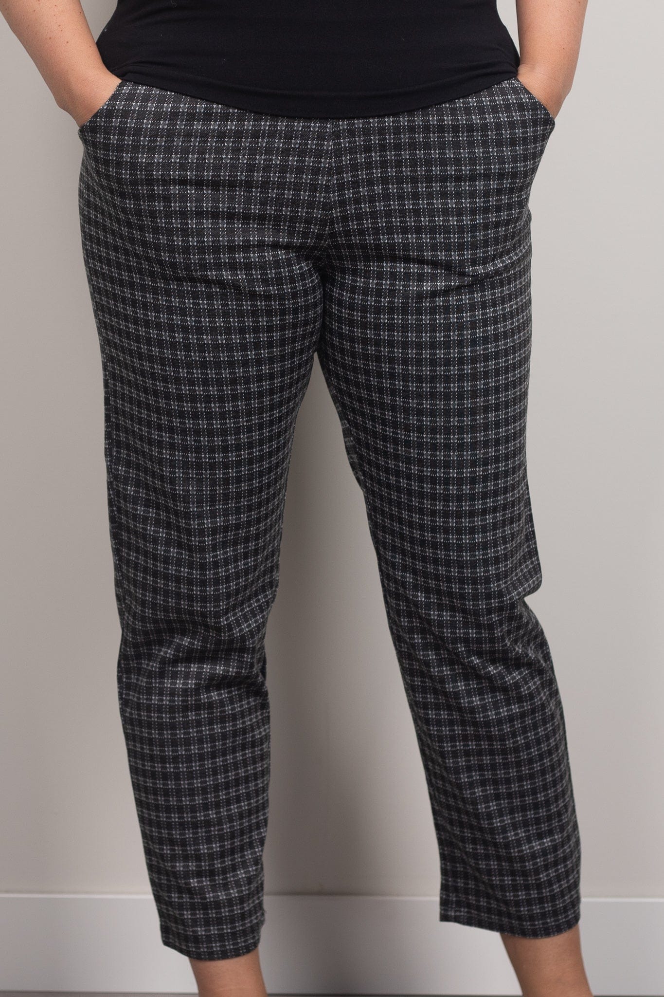 Plaid Knit Pant