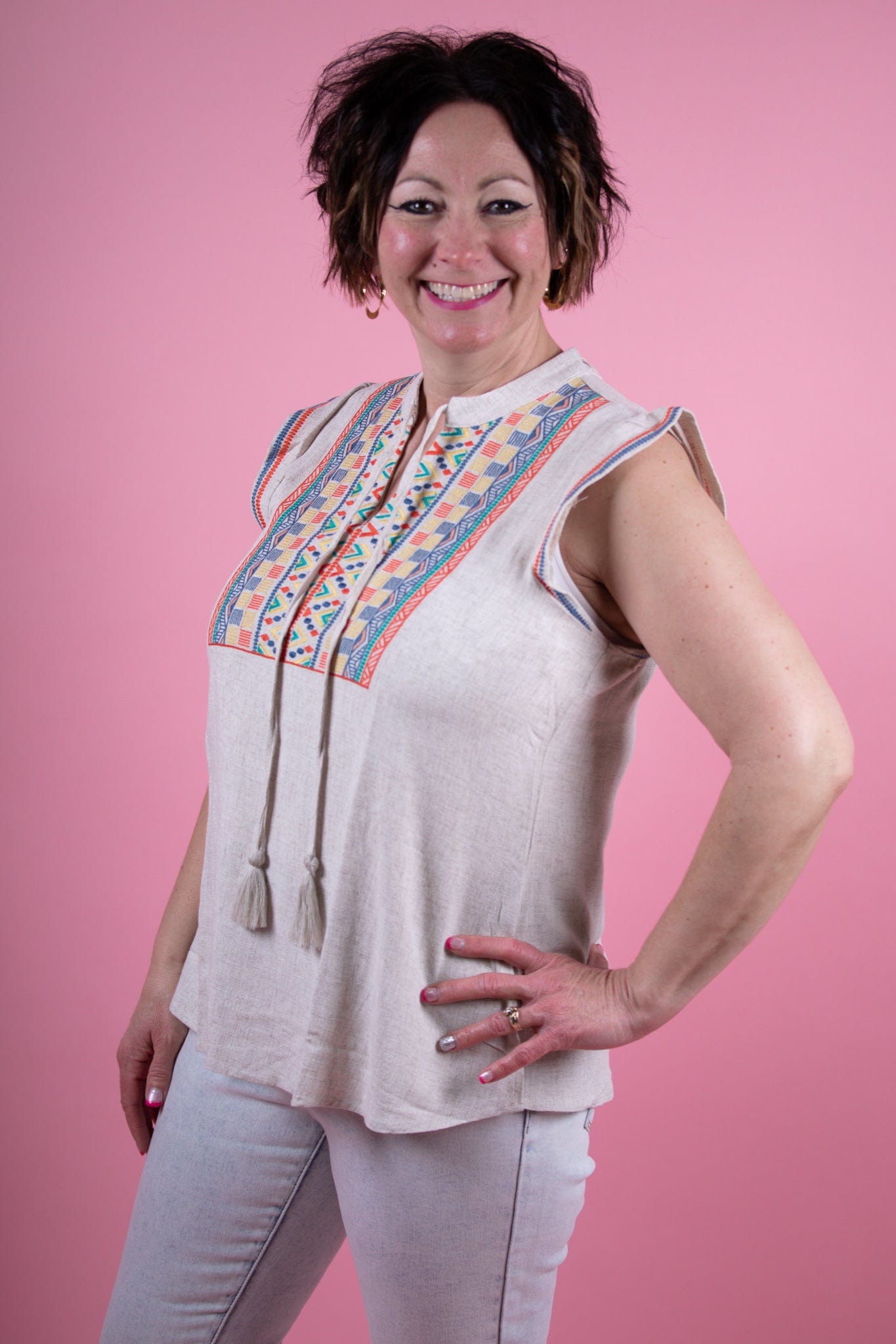 Multi Color Beach Breeze Top