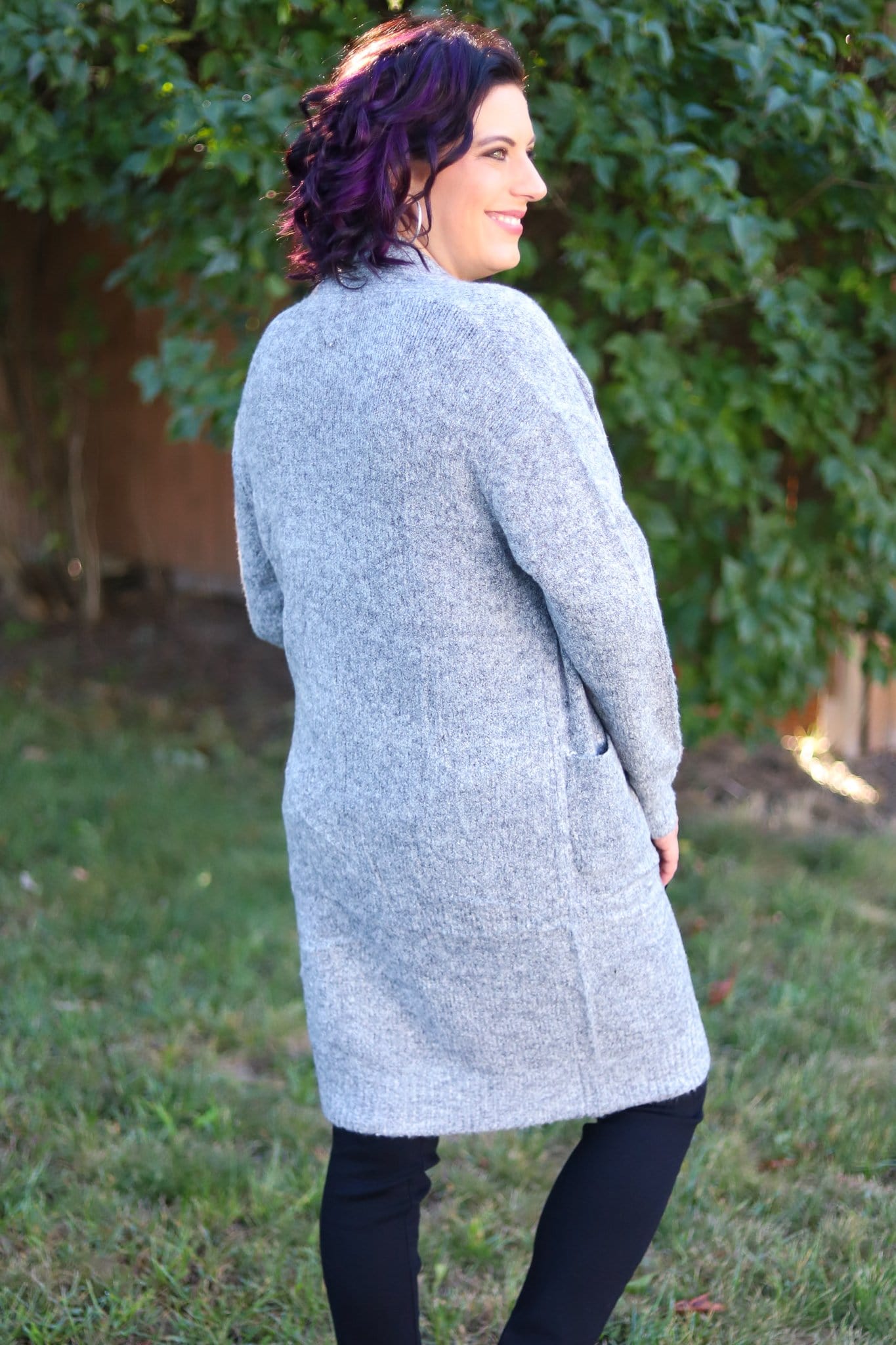 Marbled Pocket Cardigan