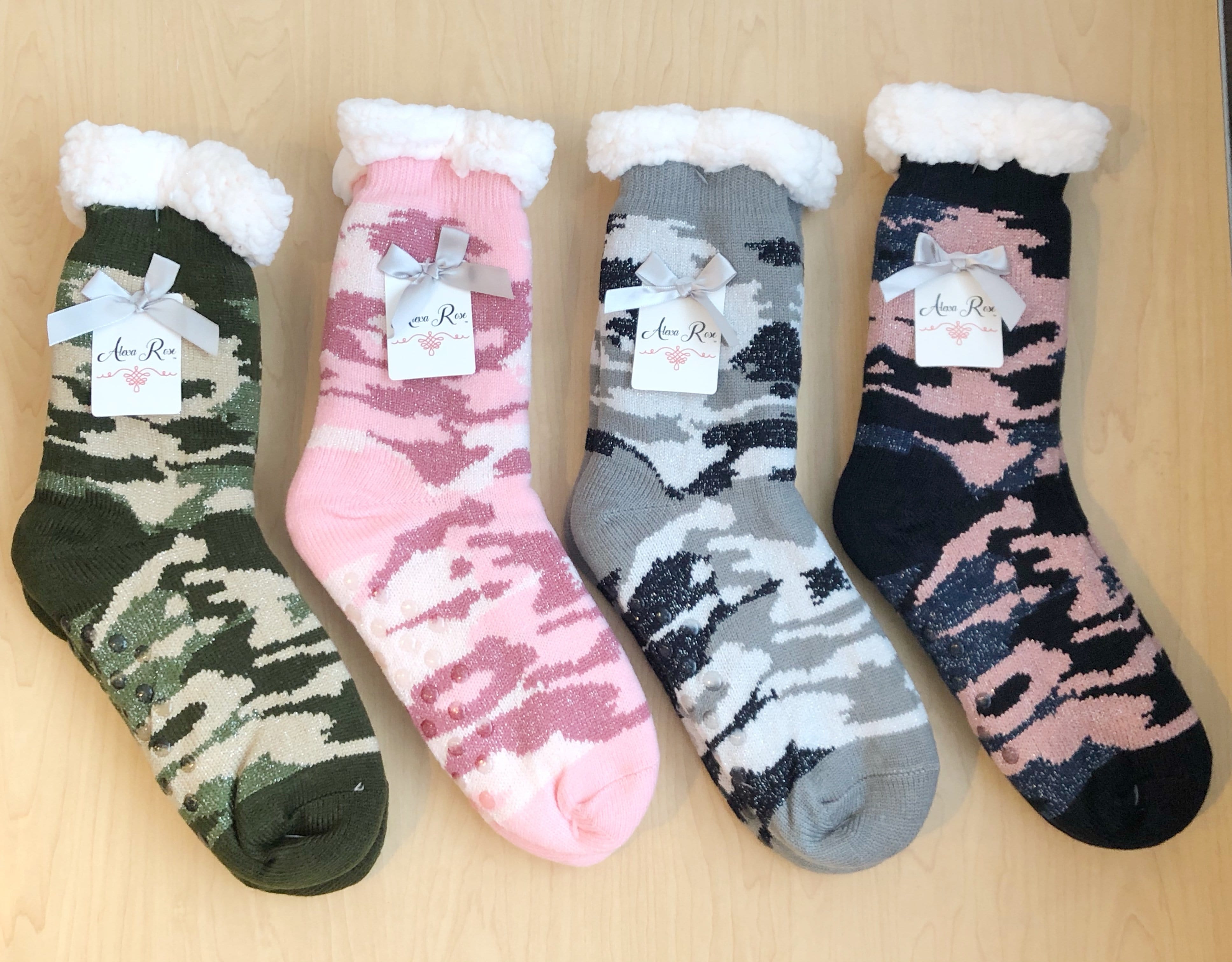 Asst Camo Sherpa Bootie