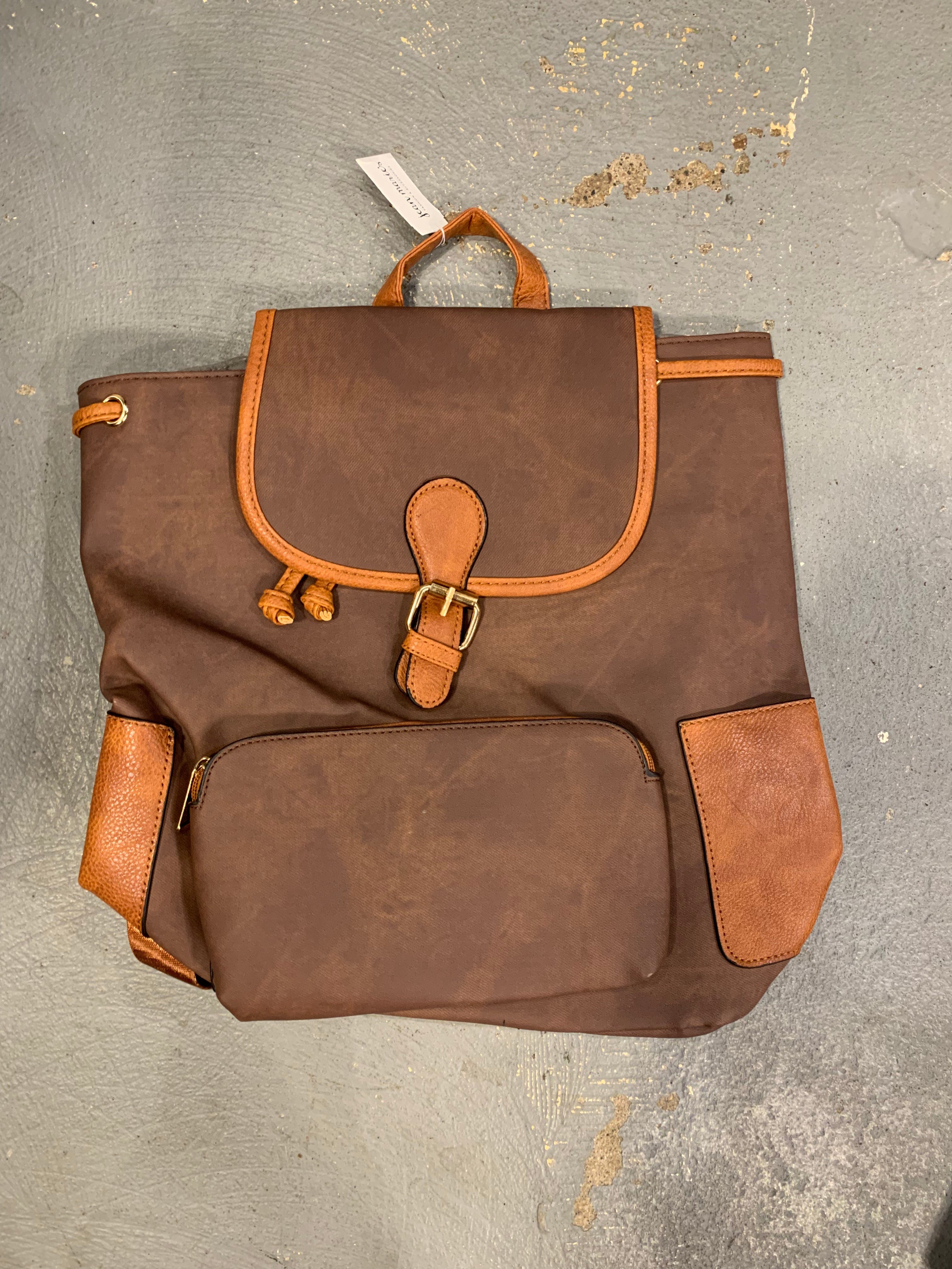 Coffee Two Tone Backpack