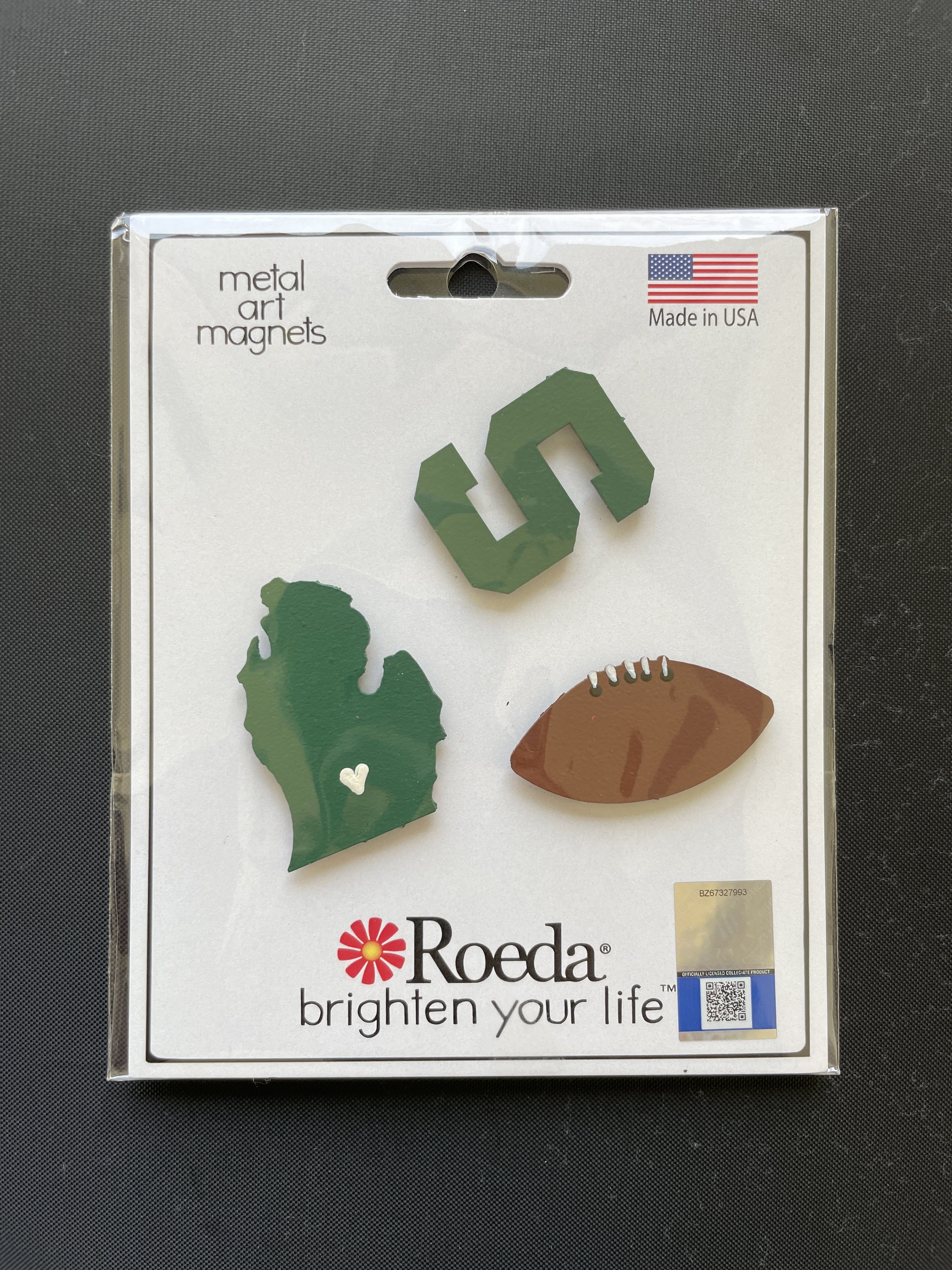MSU w/Football Magnets S/3