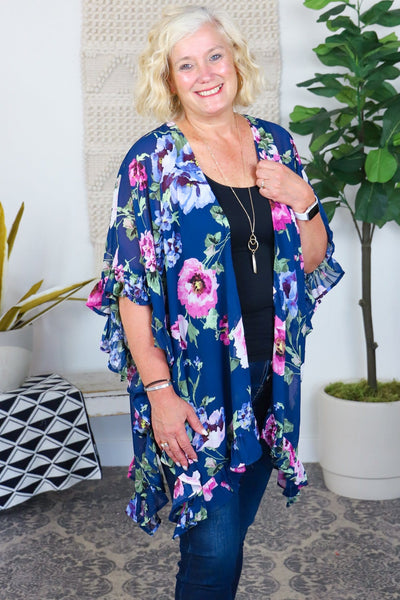Floral Printed Kimono