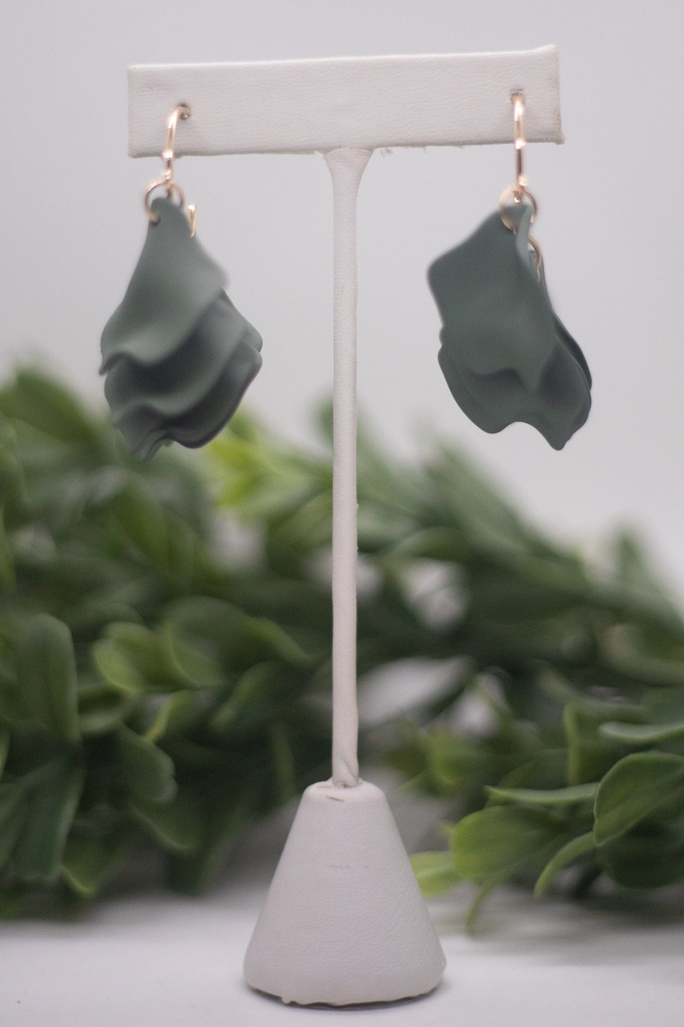 Olive Flower Petal Hoop