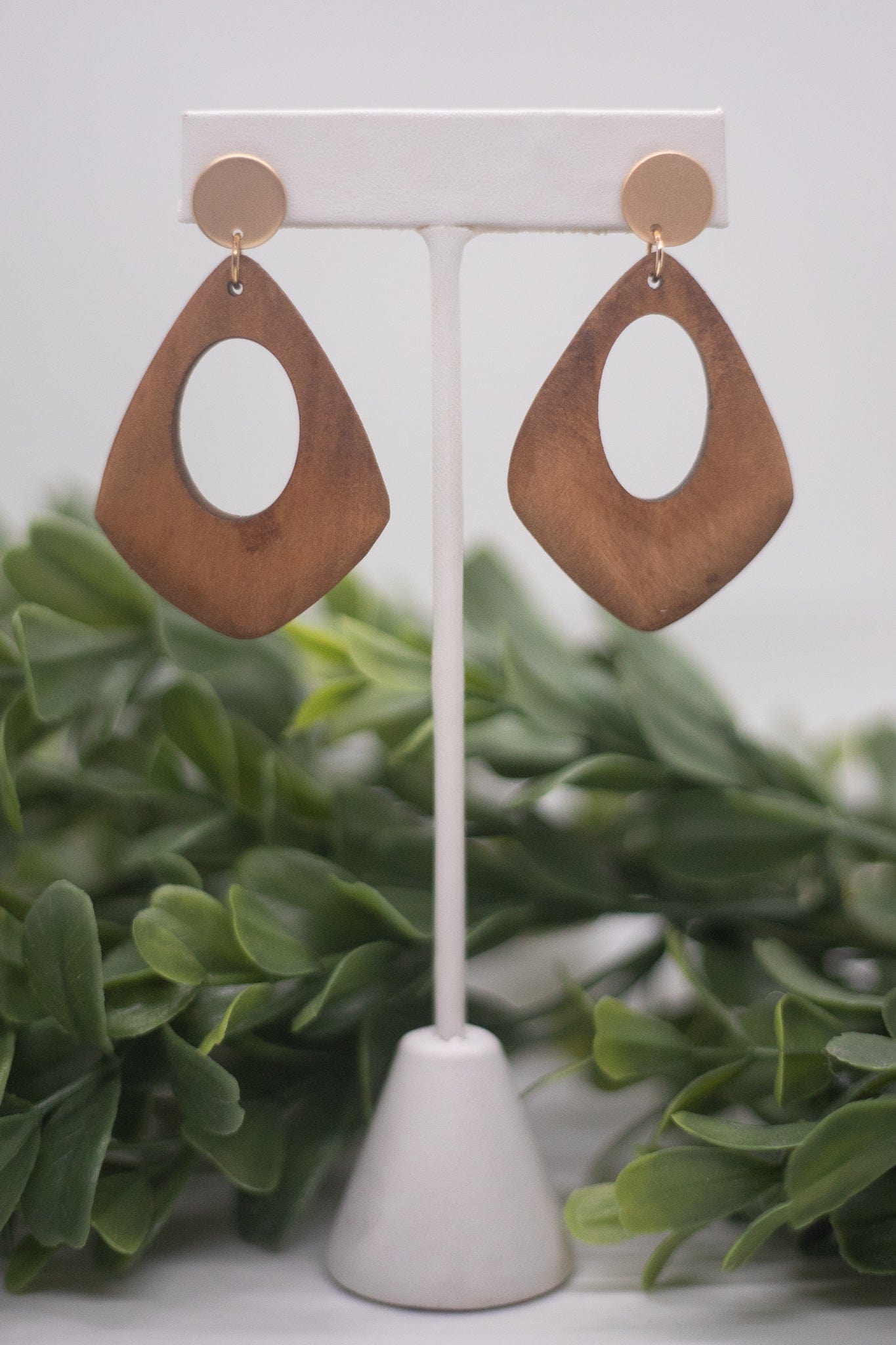 Wooden Post Earring