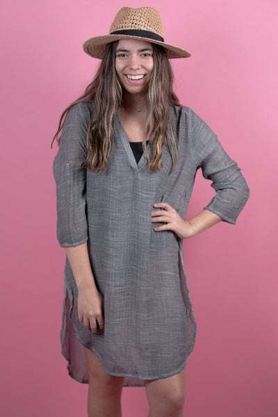 Gray Tunic Cover-Up