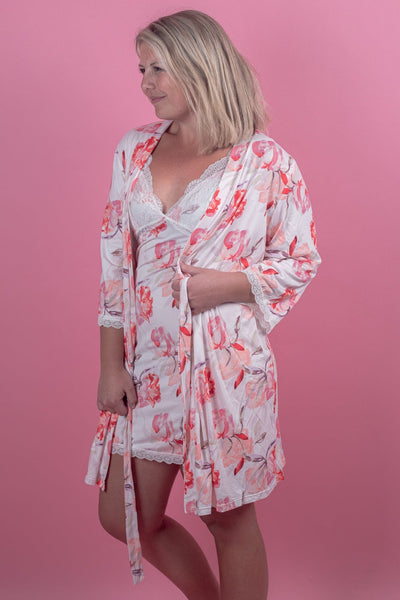 Passion Posie Chemise & Robe Set