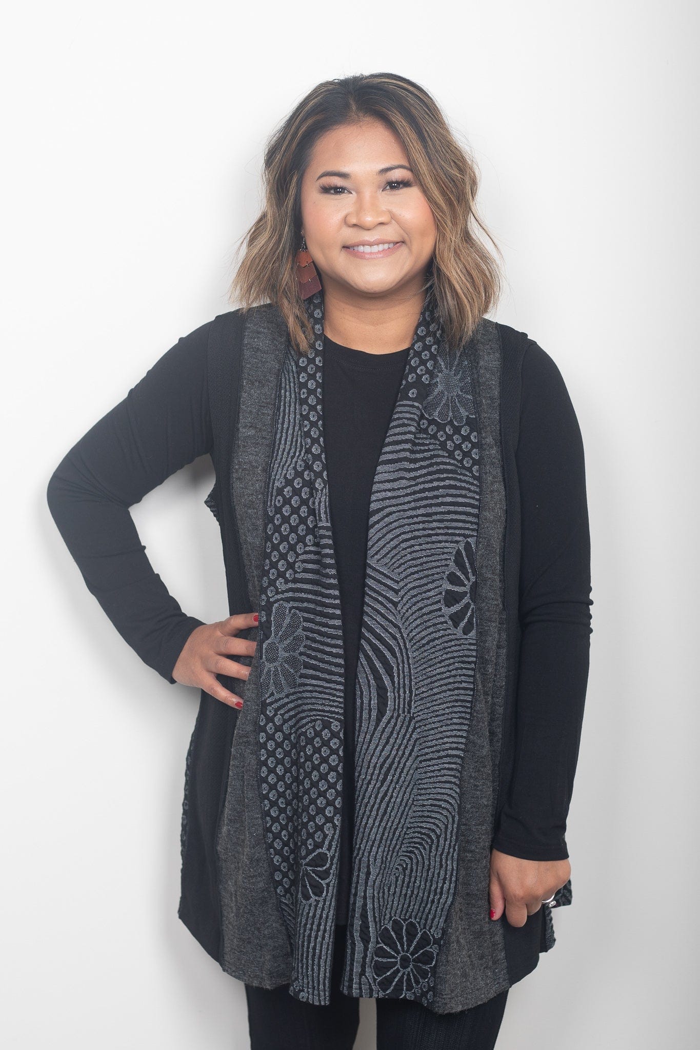Black Favorite Texture Vest