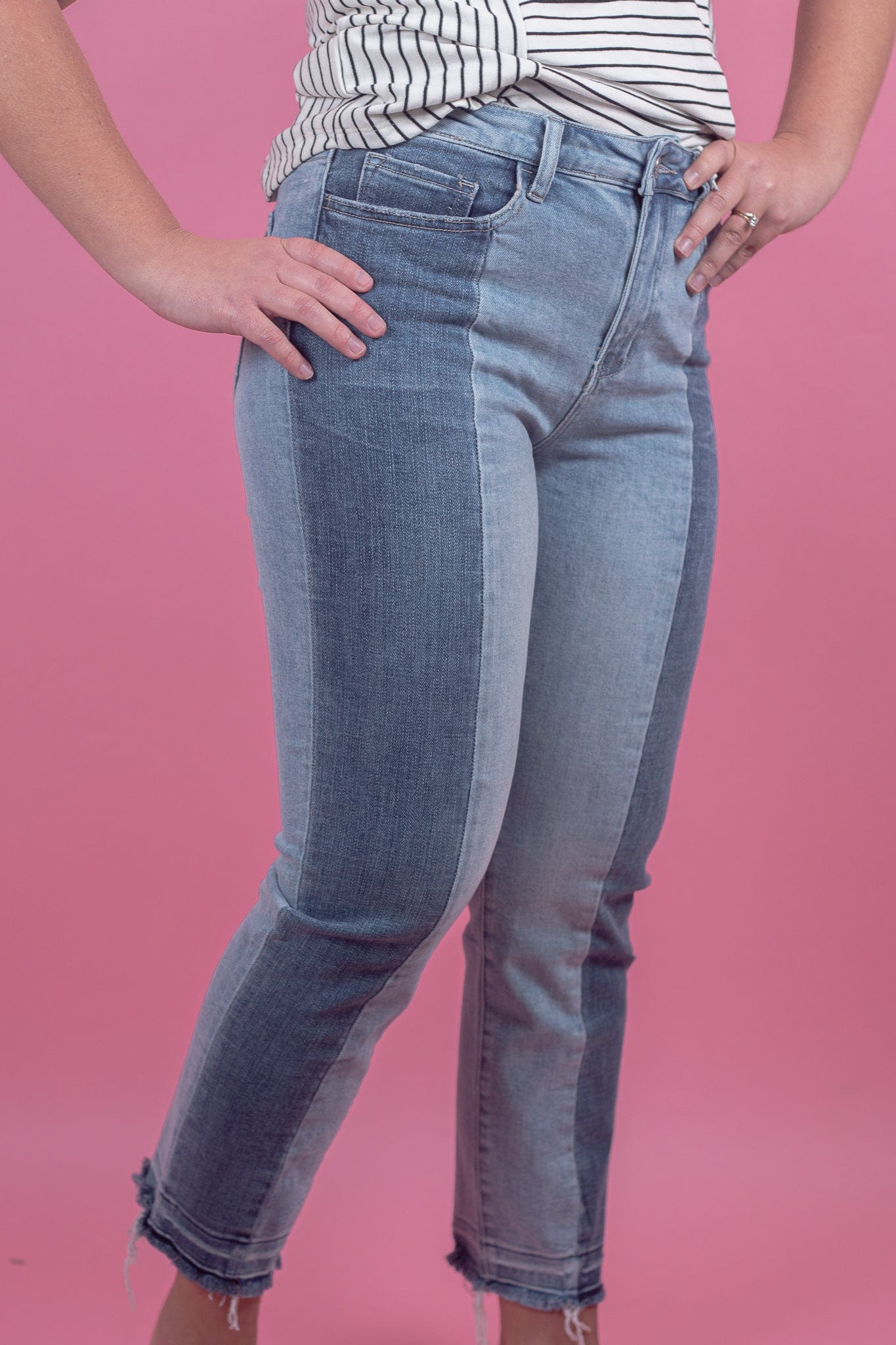 Denim Block Skinny Jean