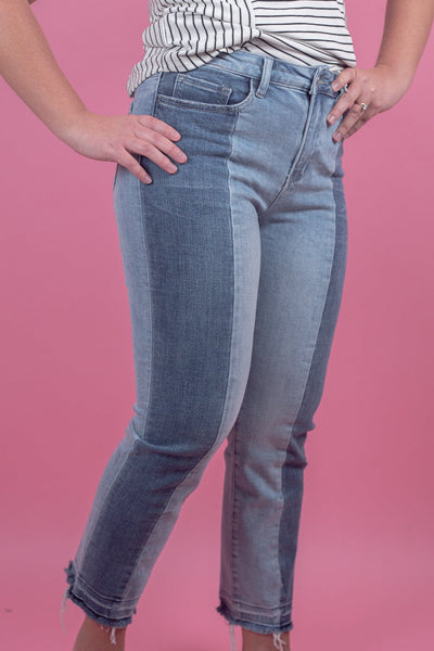 Denim Block Skinny Jean
