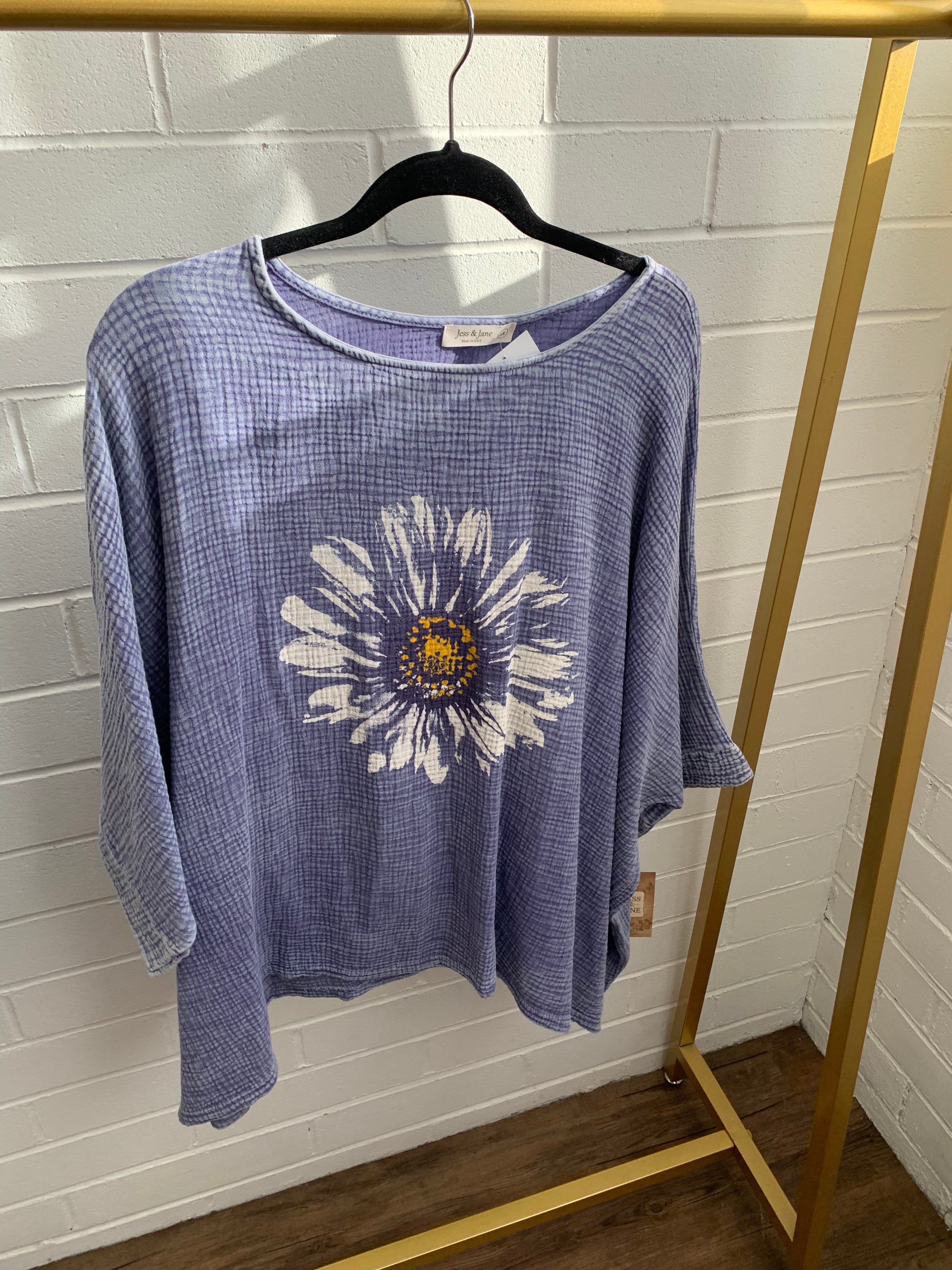 Daisy Day Poncho Top