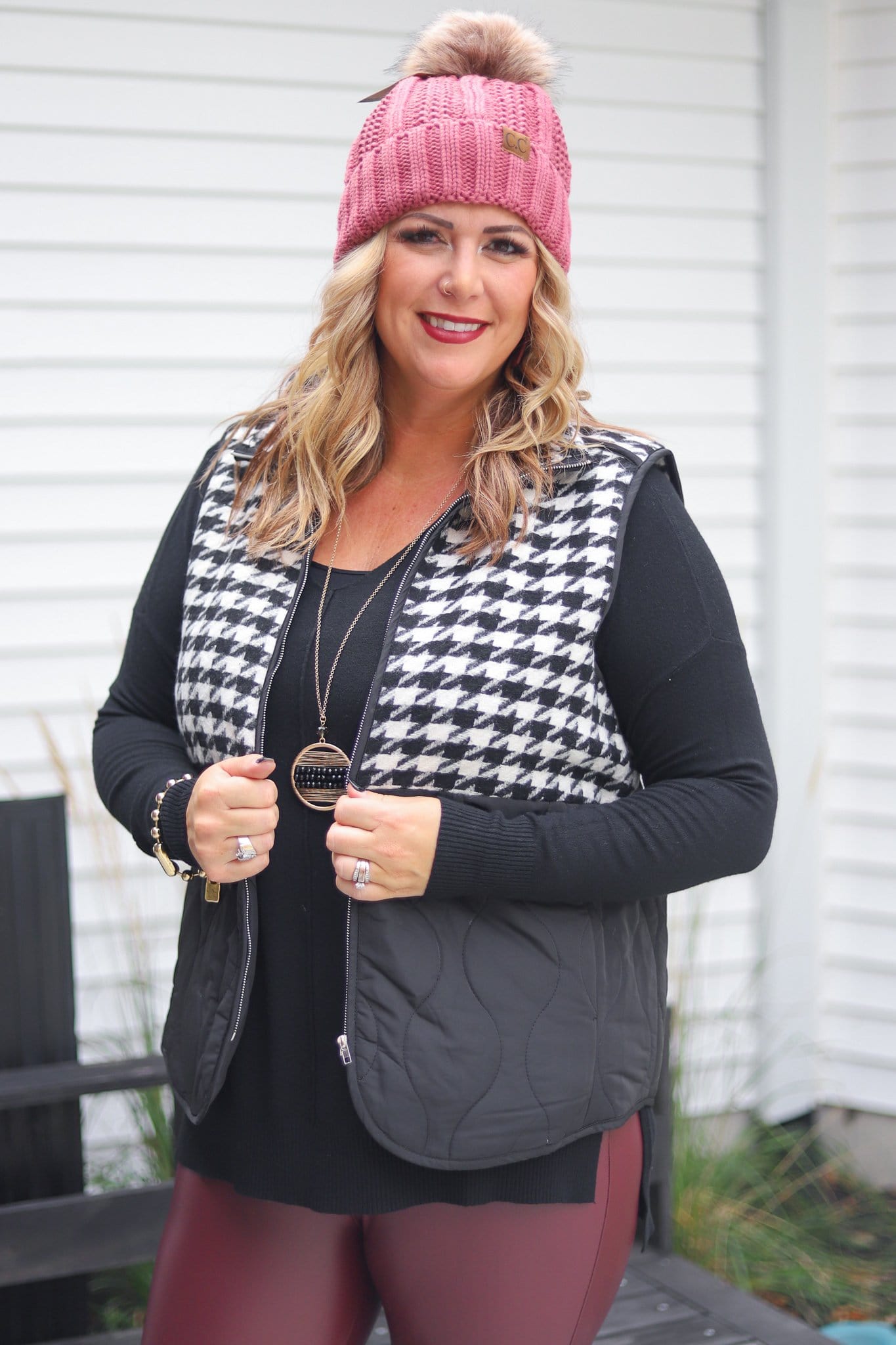 Houndtooth Vest