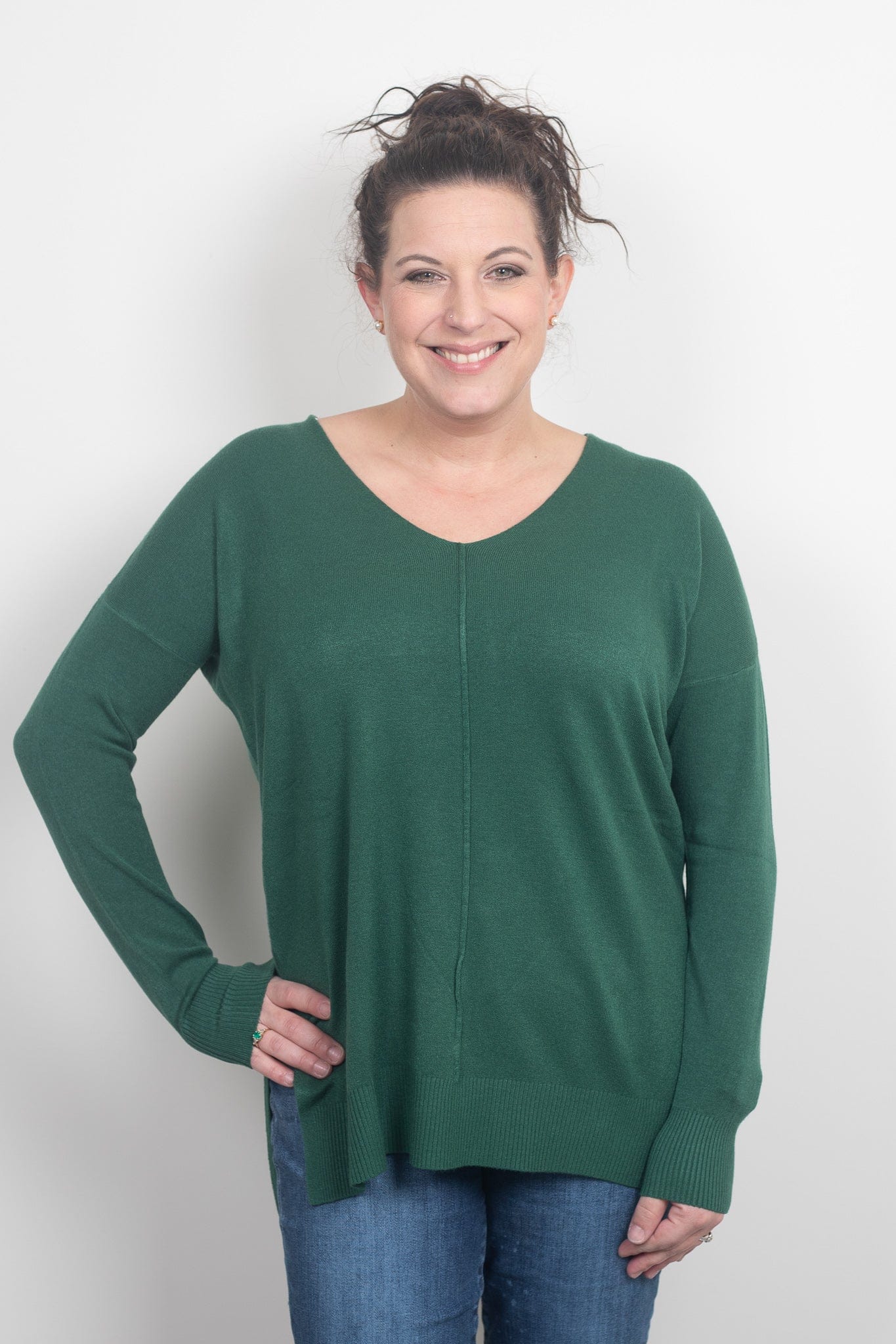 Green Favorite Butter Soft Sweater