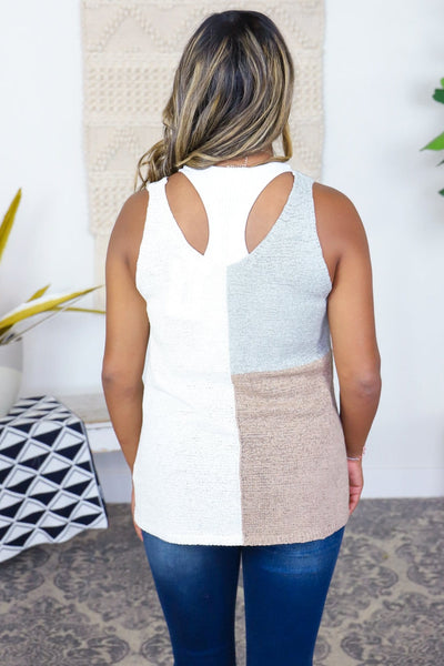 Taupe Multi Knit Tank
