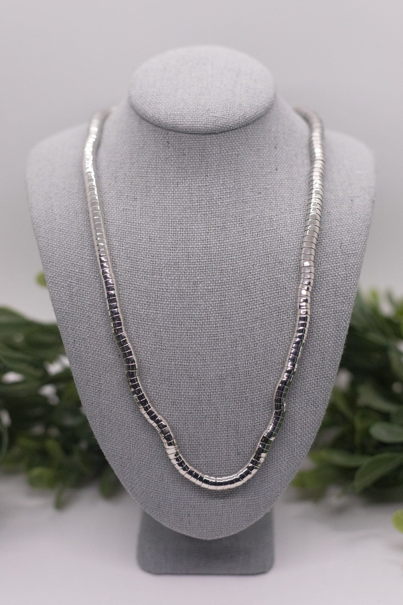 High Shine Silver Necklace