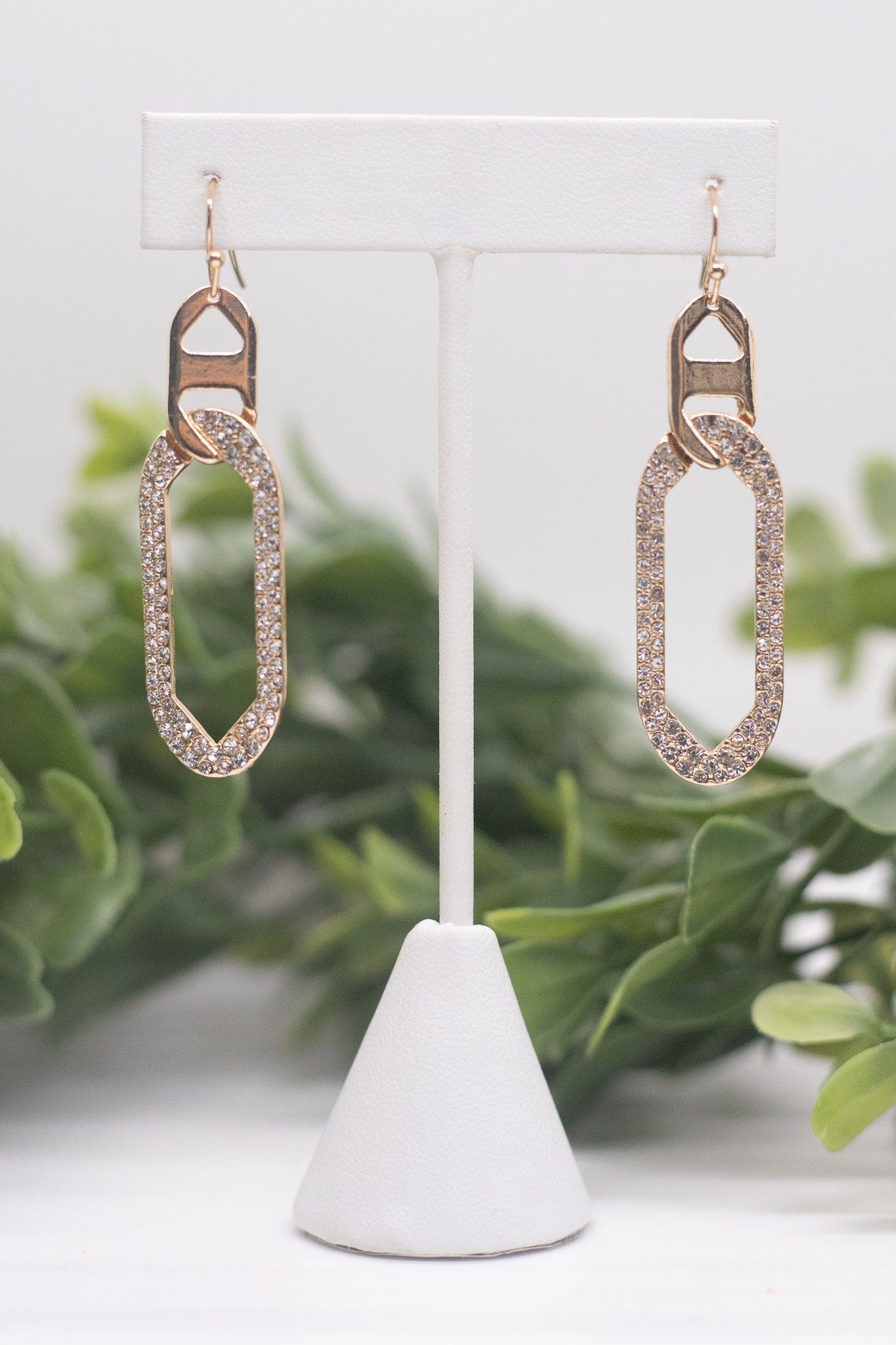 gold bling earring