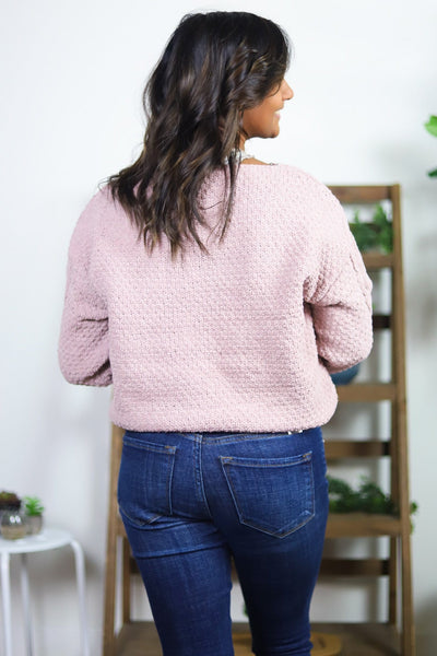 Chenille Mix Knit Sweater