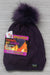 Purple Polar Extreme Women's Braided Knit Pull-On Hat
