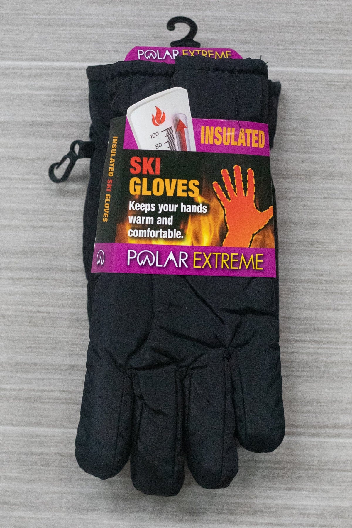Polar Extreme Women's Sherpa Lined Ski Glove - Black