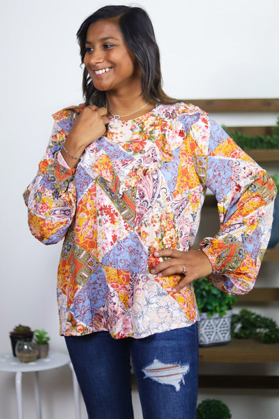 Floral Multi Color Top
