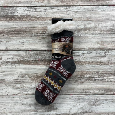 Boys Knit Thermal Slipper Socks