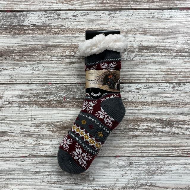 Boys Knit Thermal Slipper Socks
