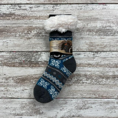 Boys Knit Thermal Slipper Socks