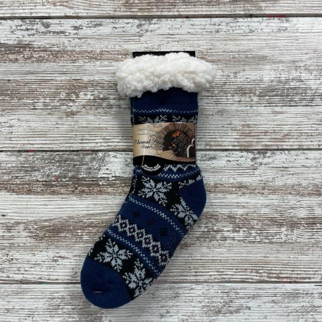 Boys Knit Thermal Slipper Socks