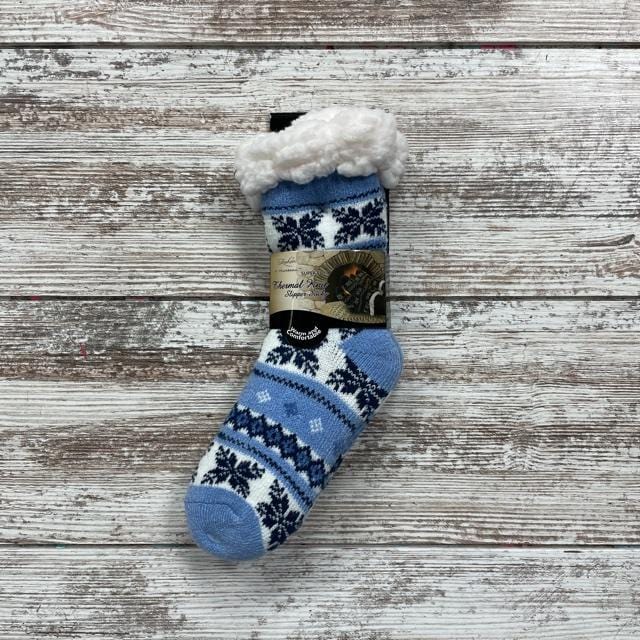 Boys Knit Thermal Slipper Socks