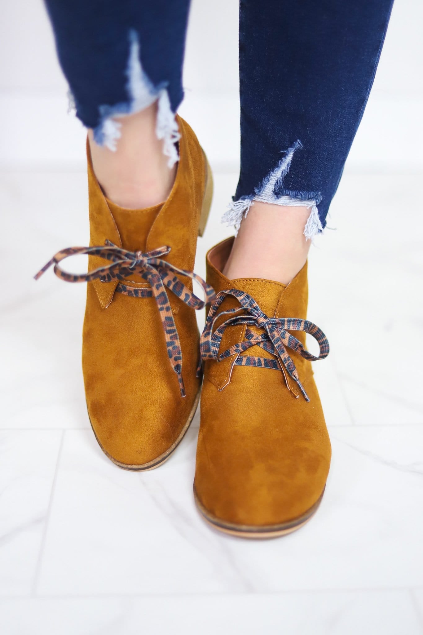 Cognac Totes Bootie