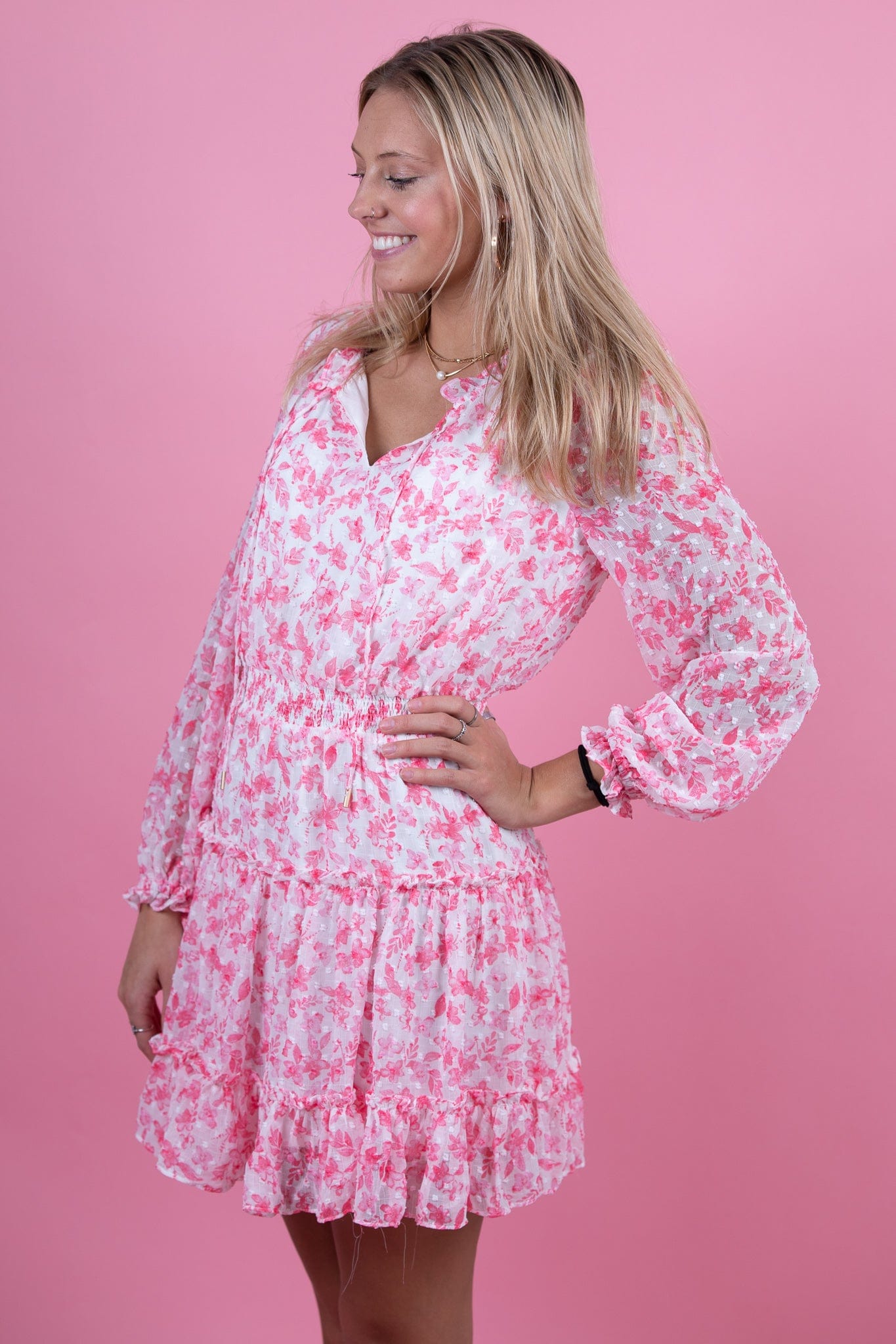 Pink Floral dress