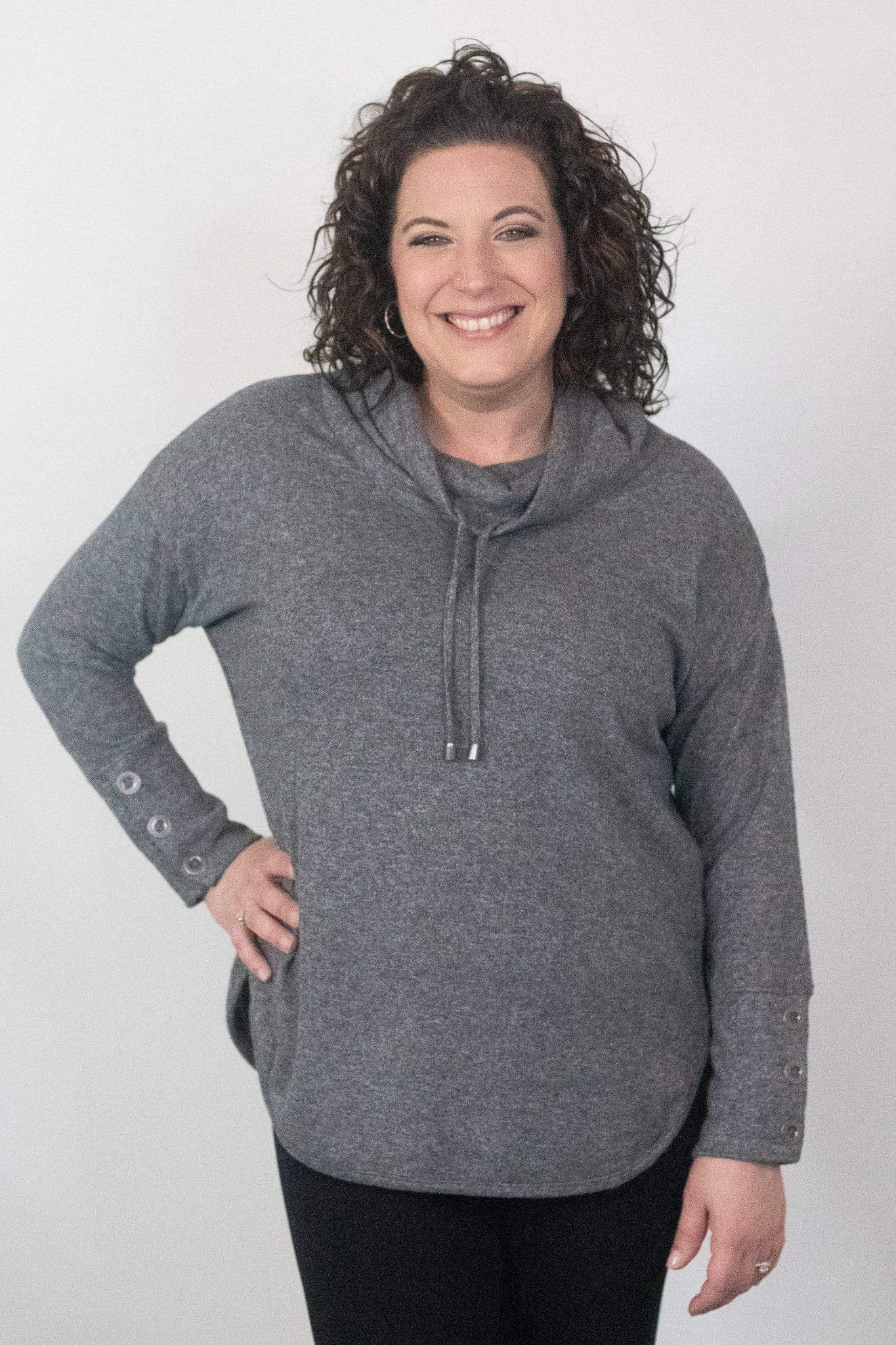 Grey Funnel Tunic