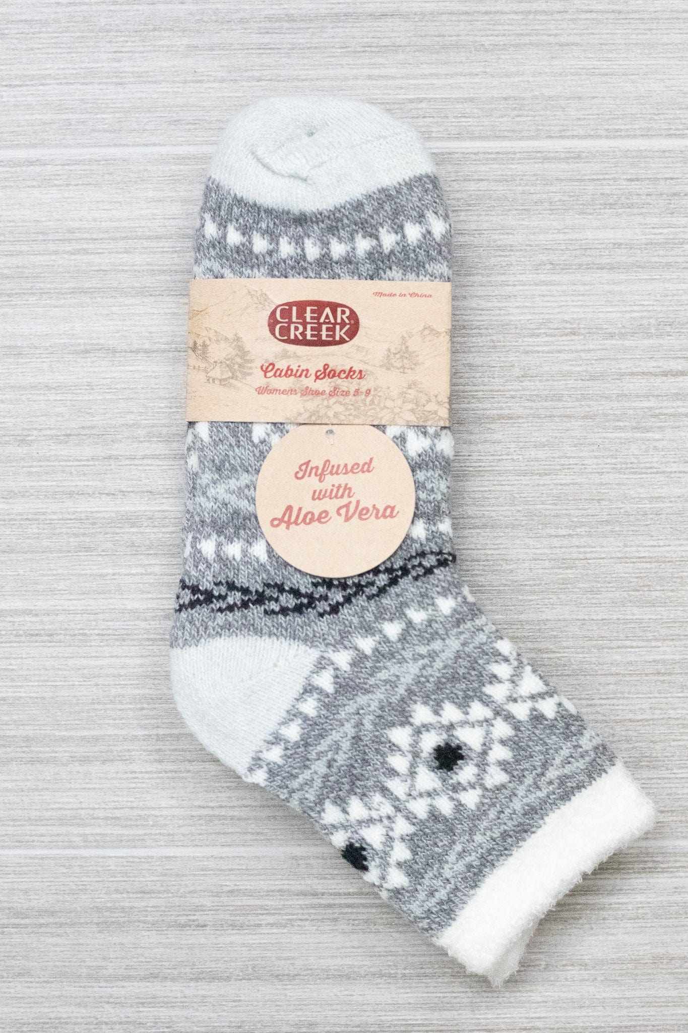Aztec Cabin Socks W/ Aloe