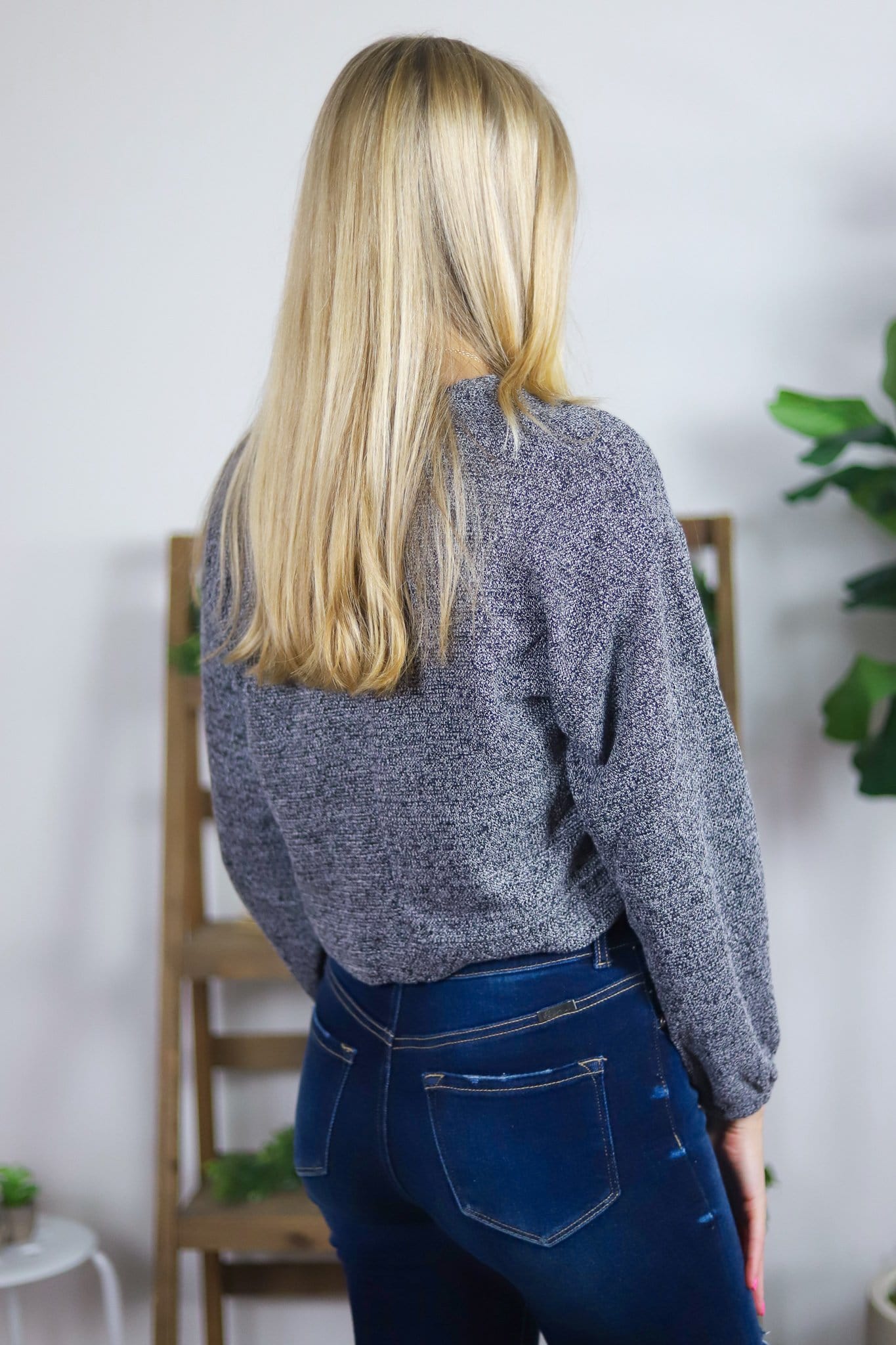 Texture Knit Longsleeve Top