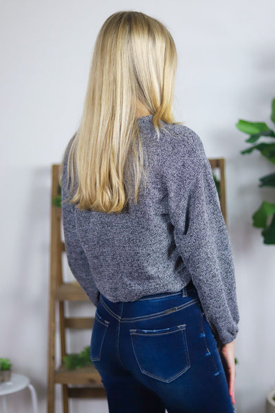 Texture Knit Longsleeve Top