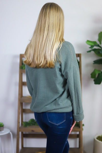 Olive Long Sleeve Flow Sleeve