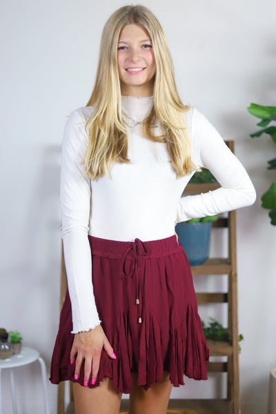 Cream Long Sleeve Bodysuit