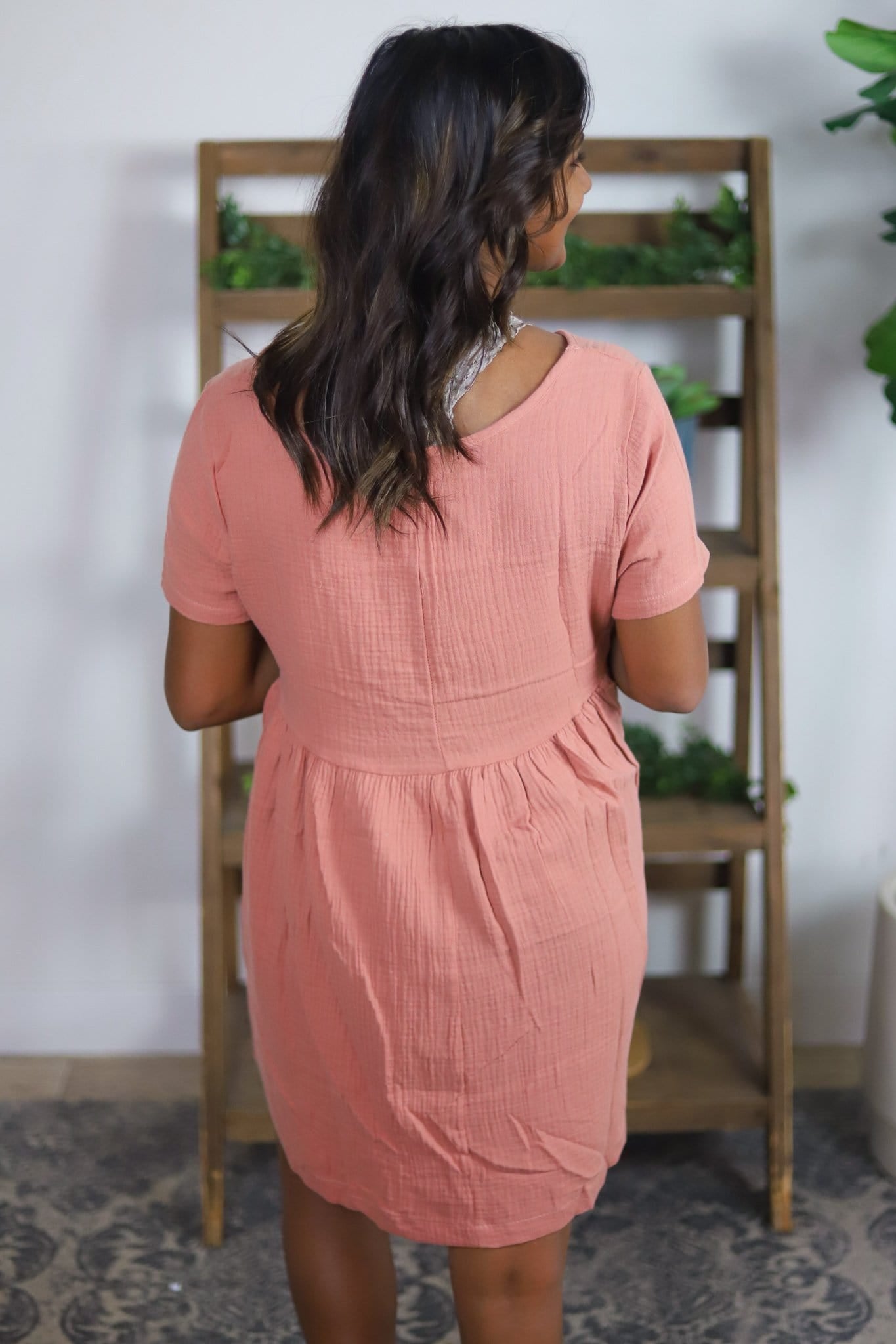 Mauve Babydoll Dress