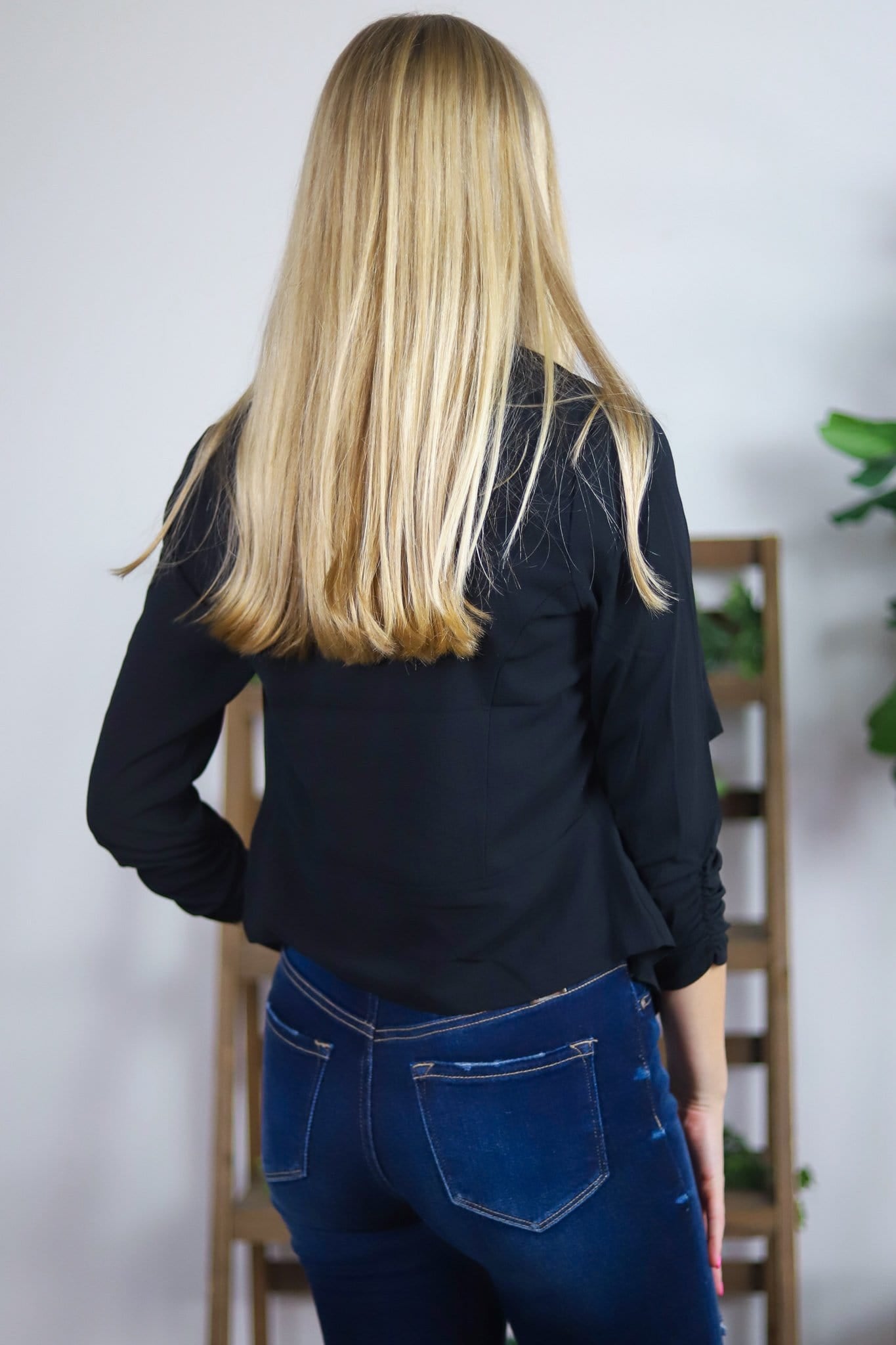 Black Light Weight Drapery Jacket