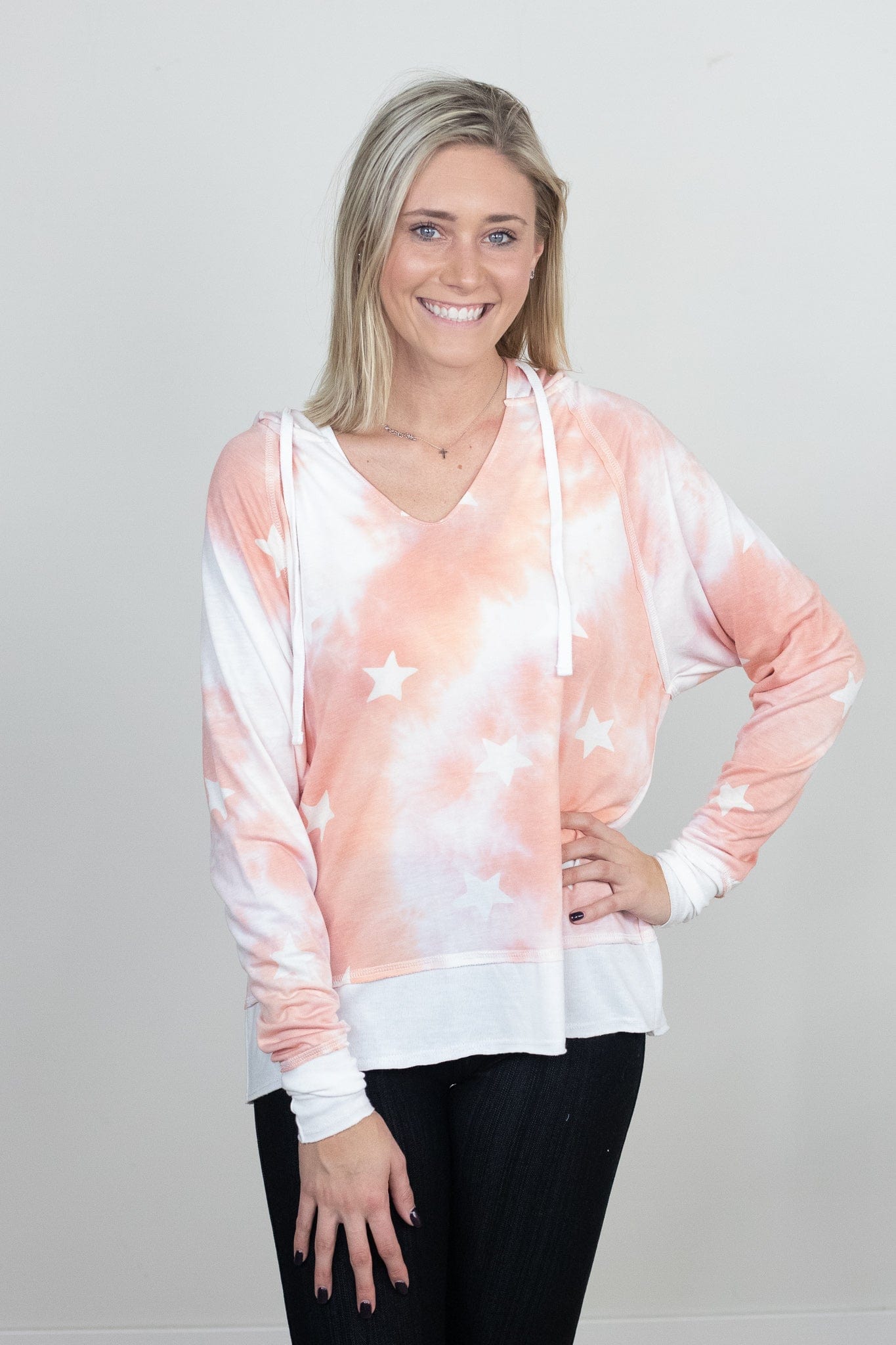 tie dye star hoodie