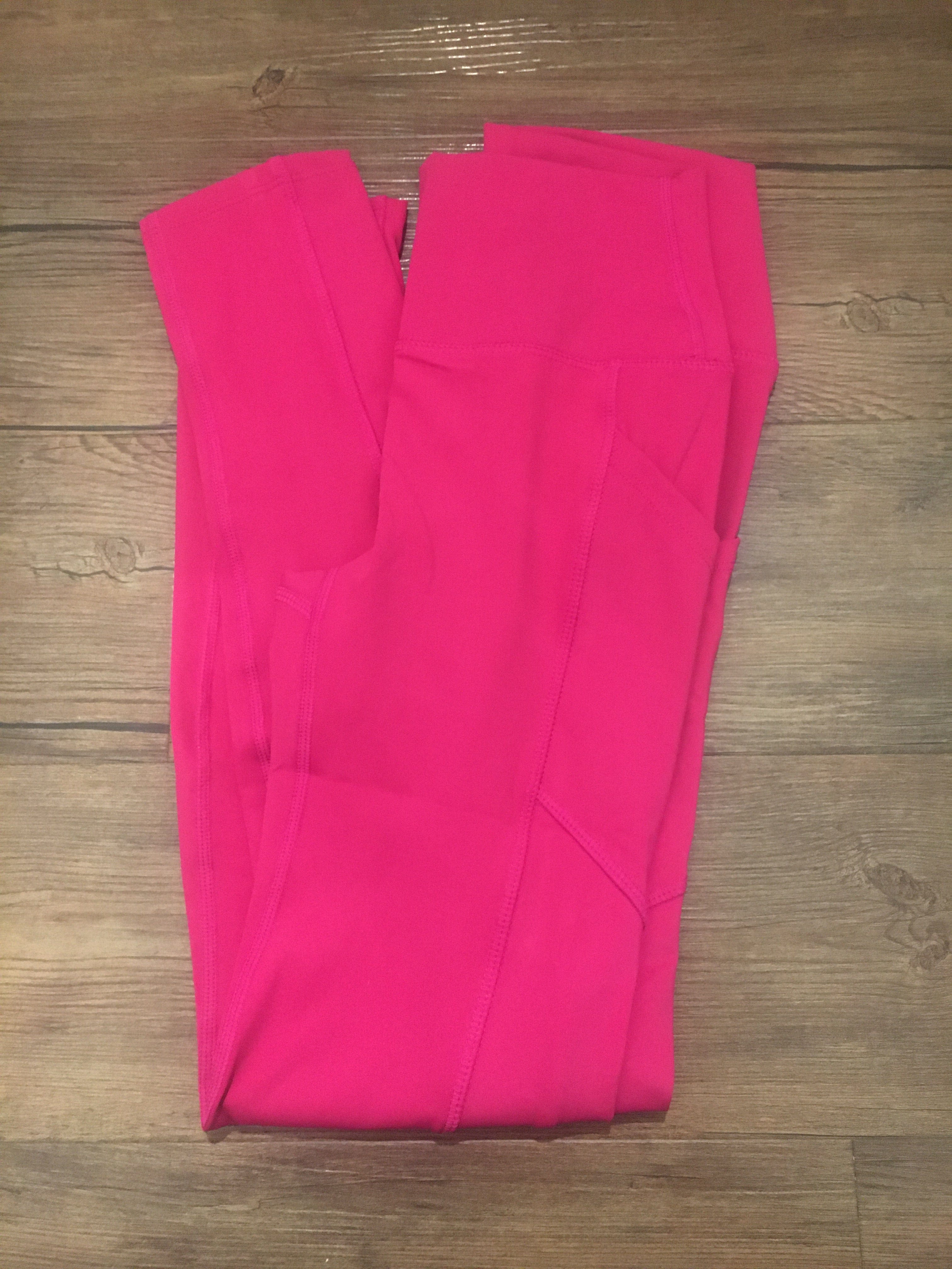 Light Magenta Athletic Wide Waistband Leggings