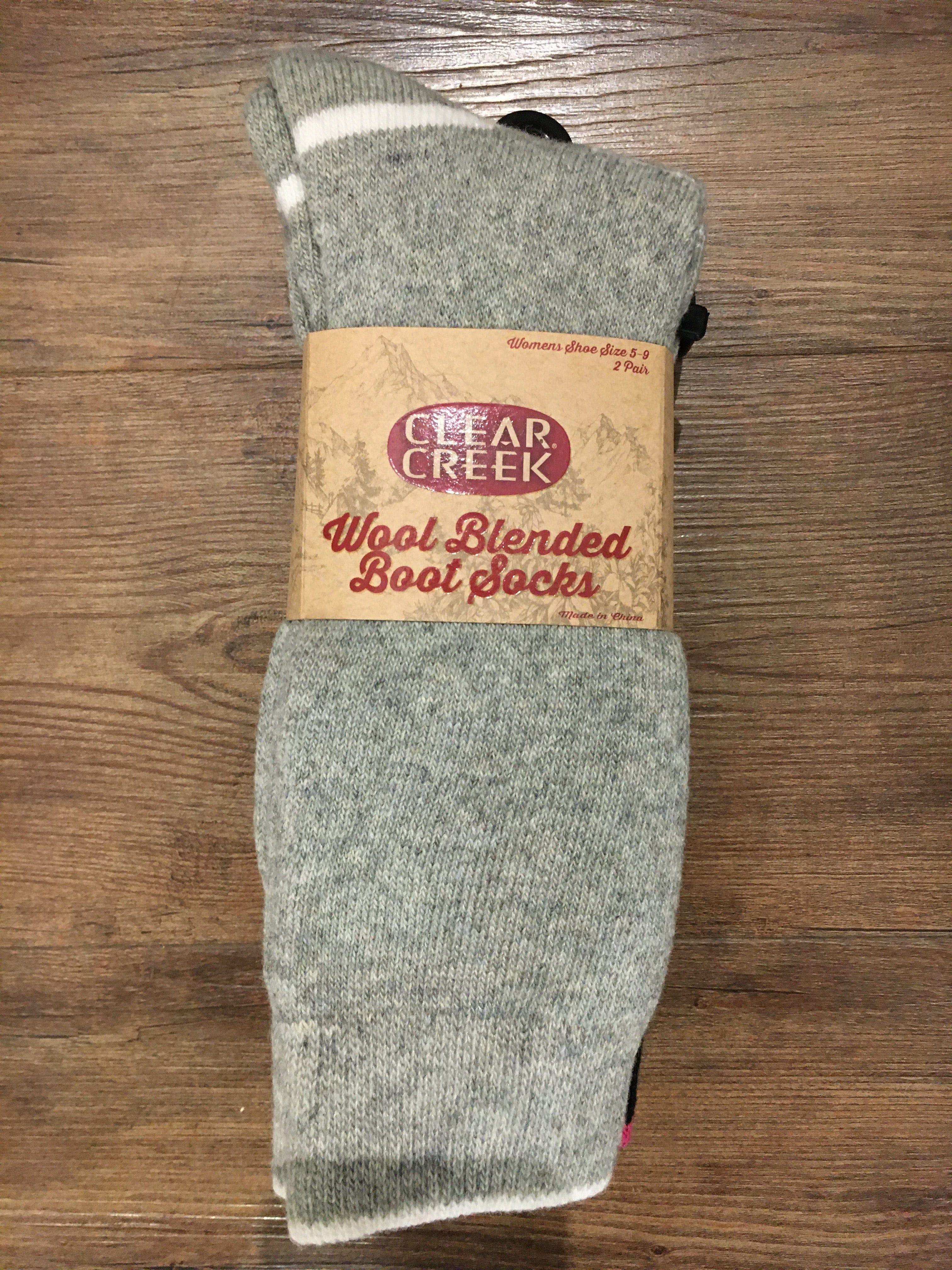 Black Wool Blend Boot Sock Pack