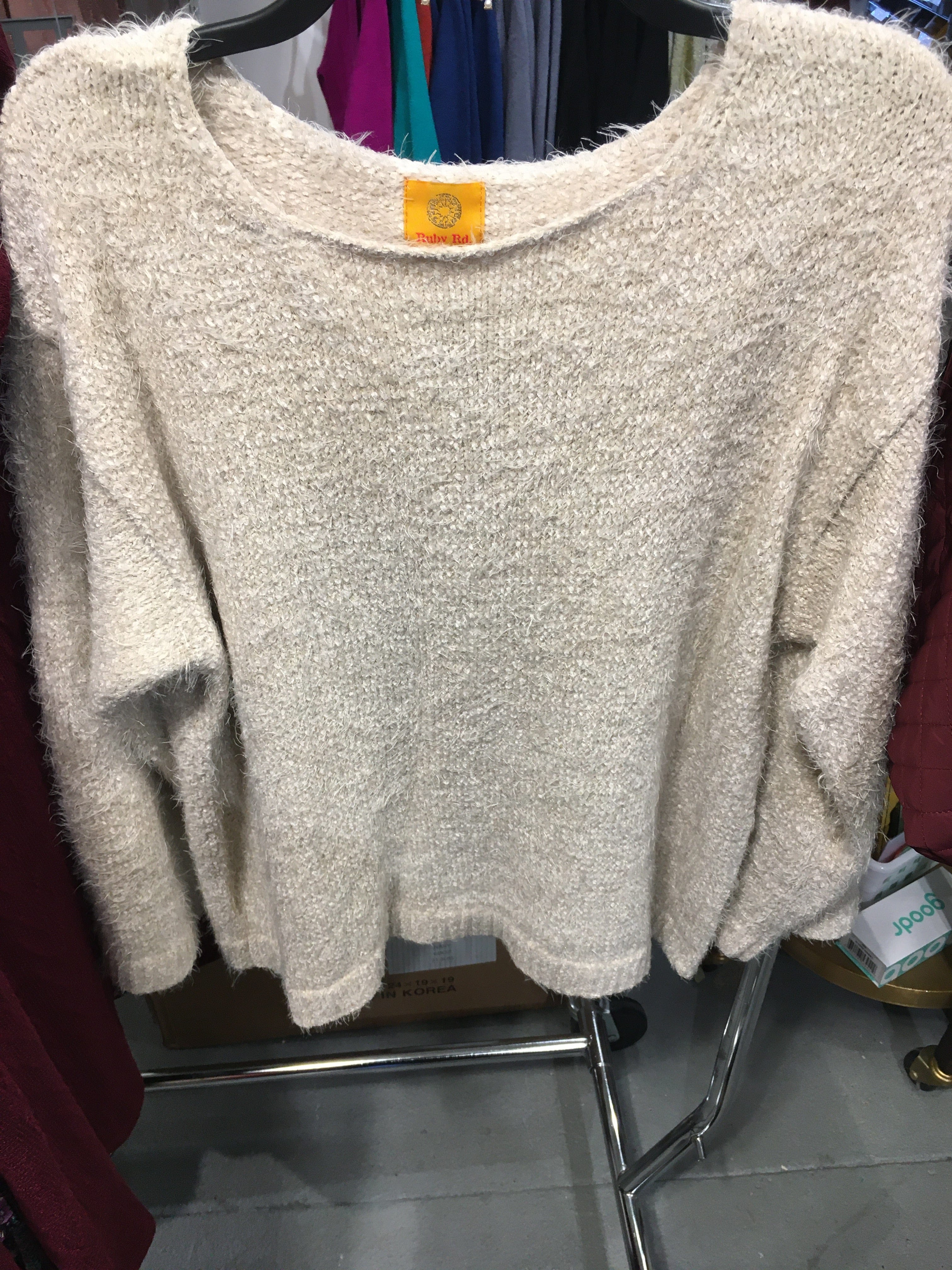 Gold Thread Cream Sweater